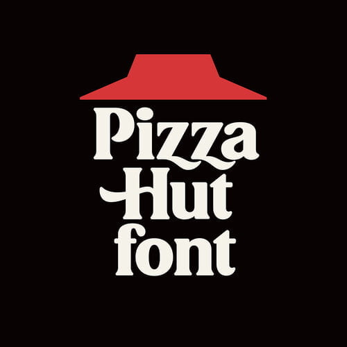 Pizza Hut Font graphic