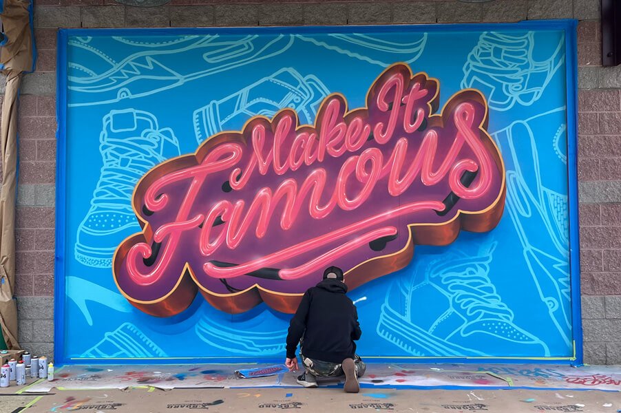 Famous Footwear Mural