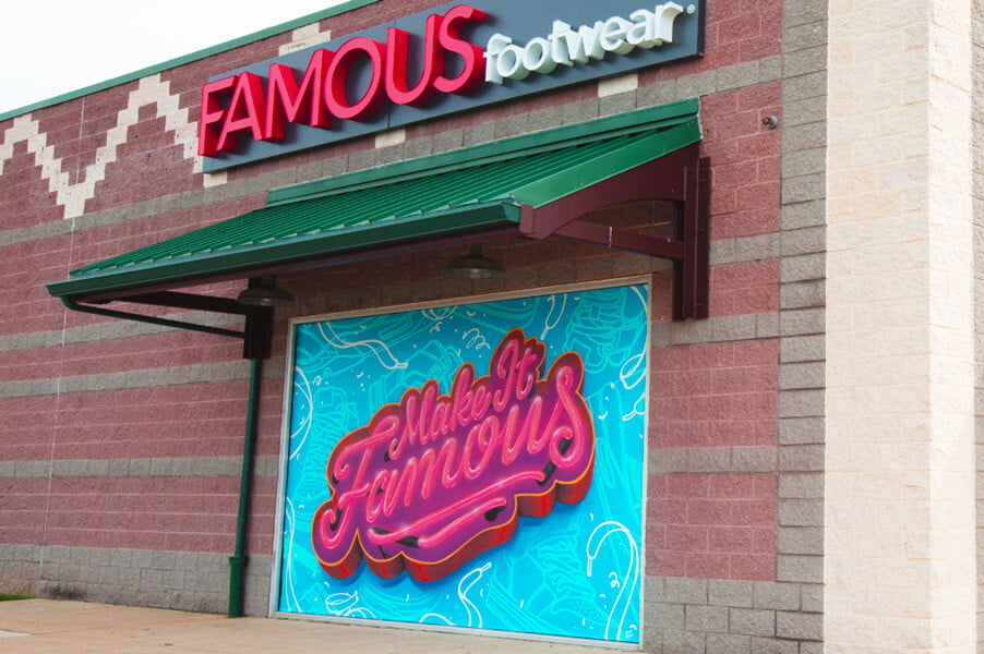 Famous Footwear Mural